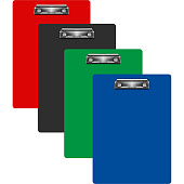 Папка-клипборд А4, пластик, 1 мм, с верхним зажимом, ассорти, PD6002/817091 Папка-клипборд А4, пластик, 1 мм, с верхним зажимом, ассорти, PD6002/817091