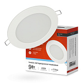 Светильник точечный LED RLP-VC 9Вт 6500К IP40 круг белый (d118/монтажн d93) /IN HOME Светильник точечный LED RLP-VC 9Вт 6500К IP40 круг белый (d118/монтажн d93) /IN HOME