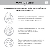 Сиденье для унитаза тонкое Real Slim SО быстросъемное дюропласт микролифт крепление нерж 010303 Berges