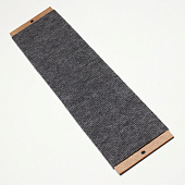 Когтеточка Пижон, ДВП, ковролин, 60 х 15 см, серая, 10536908 Когтеточка Пижон, ДВП, ковролин, 60 х 15 см, серая, 10536908