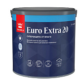 Краска для стен и потолков моющаяся для влажных помещений Tikkurila EURO EXTRA 20 База А 2,7л.