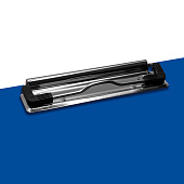 Папка-клипборд А4 Бюрократ пластик 1,2мм синий PD602blu817094 Папка-клипборд А4 Бюрократ пластик 1,2мм синий PD602blu817094