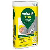  Штукатурка цементная ТТ40 (25кг) /Vetonit 