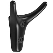 Крючок мебельный CAPPIO YAK, двухрожковый, цвет черный 9617941 Крючок мебельный CAPPIO YAK, двухрожковый, цвет черный 9617941