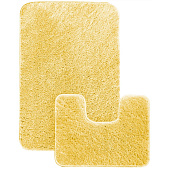  Набор ковриков для ванны и туалета 60х100 и 50х60 SOFT SHAGGY Yellow желтый 1 20 Bombini 