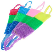  Мочалка для тела полипропиленовая "Трёхцветная", 42х12 см 