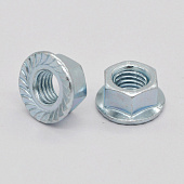 Гайка с фланцем DIN 6923 М8, 10шт, цинк Гайка с фланцем DIN 6923 М8, 10шт, цинк