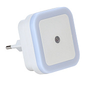 Ночник Квадрат LED 0,4Вт 220В датчик освещ /IEK
