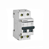 Выключатель автоматический 2 полюса 20А, GENERICA ВА47-29М Выключатель автоматический 2 полюса 20А, GENERICA ВА47-29М