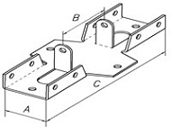 Кронштейн забора внутренний 40-50-174 (цинк) Нижний Новгород Кронштейн забора внутренний 40-50-174 (цинк) Нижний Новгород