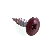  Саморезы металл-металл с прессшайбой ШСММ 4,2х16мм, 20шт, RAL 3005 винно-красный 