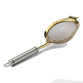 Сито для просеивания Magistro Arti gold, d=12 см, золотой 7139491 Сито для просеивания Magistro Arti gold, d=12 см, золотой 7139491