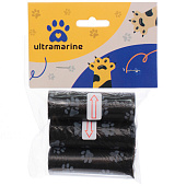 Пакеты для уборки за собакой в наборе 3шт, цвет черный Ultramarine, 321-0441 Пакеты для уборки за собакой в наборе 3шт, цвет черный Ultramarine, 321-0441