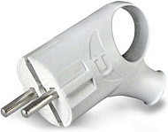 Эл.вилка с/к угл.с ушком бел.16А А112 (У) Эл.вилка с/к угл.с ушком бел.16А А112 (У)