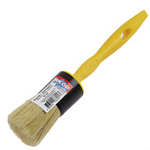 Кисть круглая Эксперт 40мм, натуральная щетина, желтая пластиковая ручка, АКОР Кисть круглая Эксперт 40мм, натуральная щетина, желтая пластиковая ручка, АКОР