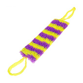  Мочалка для тела Медведь полосатый средней жесткости 12х42см 