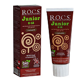 Зубная паста детская ROCS 74 Junior Шоколад карамель Зубная паста детская ROCS 74 Junior Шоколад карамель
