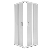  Душевое ограждение Universal 90х90х185 квадратное 2 раздвижные двери без поддона МетаКам 