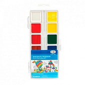  Акварель медовая Гамма Классическая, 12 цветов, без кисти, пластик 