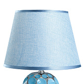  Настольная лампа "Ассами" Е14 40Вт голубой-хромовый 22,5х22,5х35 см   9136659 
