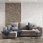  Плитка  25х50 Аверно Белый /БерезаКерамика (1,375м2) 