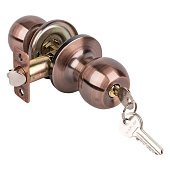 Ручка-защелка ЗШ-01 ключ фиксатор, медь Ручка-защелка ЗШ-01 ключ фиксатор, медь