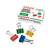 Зажим для бумаг Staff Everyday, 12 шт, 32 мм, на 140 листов, черные, 224608 Зажим для бумаг Staff Everyday, 12 шт, 32 мм, на 140 листов, черные, 224608