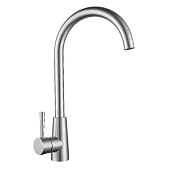  Смеситель для кухни Neosteel с высоким изливом нержавеющая сталь 3211611SS Gross Aqua 