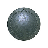 Люк канализационный ПП тип ЛМ 1,5 тн, зеленый 725/565/45