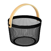 Корзина для хранения овощей и фруктов MARMITON, 25,5х17 см,металл,черная 17646 Корзина для хранения овощей и фруктов MARMITON, 25,5х17 см,металл,черная 17646