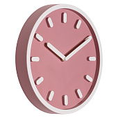 Часы настенные круг d=30см, корпус розовый+белый, "Классика", Рубин 3034-008 Часы настенные круг d=30см, корпус розовый+белый, "Классика", Рубин 3034-008