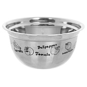 Миска из нержавеющей стали 1,7л 20х9,7см 312-1329 Миска из нержавеющей стали 1,7л 20х9,7см 312-1329