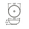  Раковина накладная 440x440x175 AQ5354-00 Aquatek 