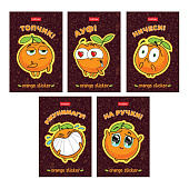 Блокнот А7 48л склейка блок клетка 3-х цветная 65х100 мм, Оранжевое настроение, 48Б7В1к_29990 Блокнот А7 48л склейка блок клетка 3-х цветная 65х100 мм, Оранжевое настроение, 48Б7В1к_29990