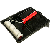  Набор, валик для внутр.раб. 180 мм, ворс 12мм,D 36 мм,полиакрил, и кювета 260х320 мм Россия// Matrix 