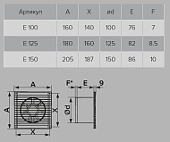  Вентилятор D125 Е 125 S 