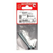  Болт сантехнический оцинк. DIN 571  8х 60 (2 шт) 