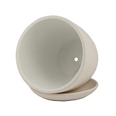 Горшок Замша №4. 4л, белый бутон Горшок Замша №4. 4л, белый бутон