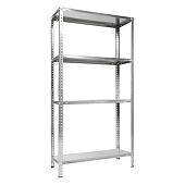 Стеллаж ES 150х75x30, 4 полки, оцинкованный Стеллаж ES 150х75x30, 4 полки, оцинкованный