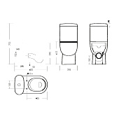 Унитаз-компакт Art comfort универсальный выпуск сиденье дюропласт с микролифтом Sanita Luxe Унитаз-компакт Art comfort универсальный выпуск сиденье дюропласт с микролифтом Sanita Luxe