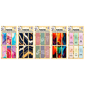 Закладки для книг магнитные FUNSTER "ABSTRACTION", 6 штук, 60x20 мм, микс, 5 дизайнов, 116653
