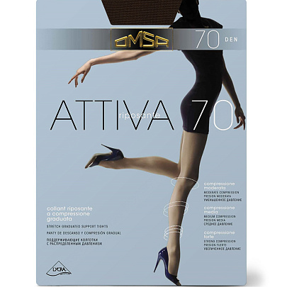 Колготки OMSA Attiva 70 Fumo 2 Колготки OMSA Attiva 70 Fumo 2