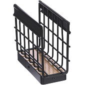 Держатель для салфеток Vetta 14x12,5x6 см черный металл, дерево 485-170 Держатель для салфеток Vetta 14x12,5x6 см черный металл, дерево 485-170