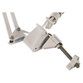  Светильник настольный LED 11Вт Дельта пантограф+струбцина белый 