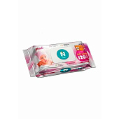Влажные салфетки NATURAL FRESH 120шт Baby Pink (с клапаном)