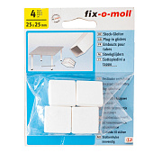  fix-o-moll Наконечник вставн. для меб. ножек 25x25мм (белый 4 шт) 