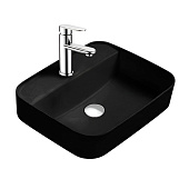 Раковина накладная Вега 500х395х140 черная матовая AQ5506-MB Aquatek