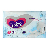 Туалетная бумага влажная FRESH IDEA 40шт 130х170мм растворяющаяся