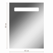  Зеркало с LED подсветкой Good Light 45 GL7002Z Домино 