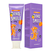 Зубная паста детская Consly DINO's SMILE Манго гелевая c ксилитом, 60г Зубная паста детская Consly DINO's SMILE Манго гелевая c ксилитом, 60г